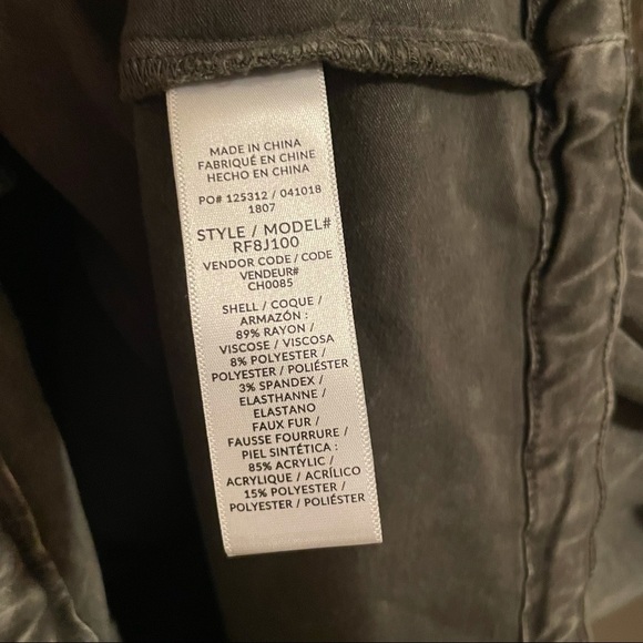 Splendid Dune Sateen Anorak Faux Fur Hood Jacket - Picture 12 of 13